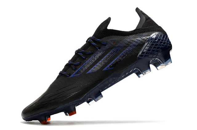 Campo X SpeedFlow FG Black and Dark Blue Football Boots