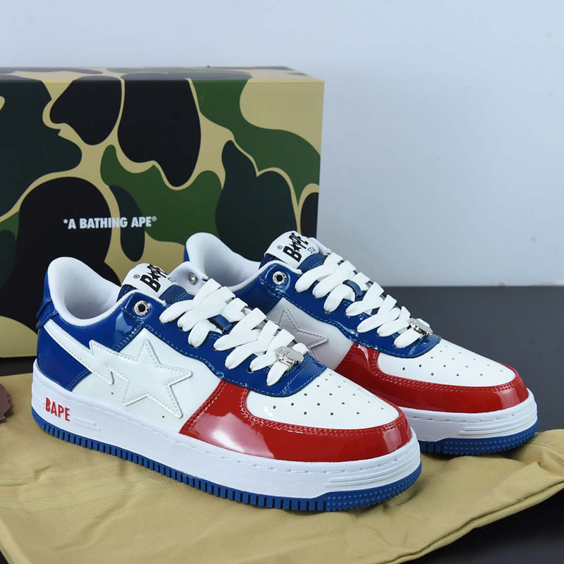 A Bathing Ape Bape Sta "Red/Blue/White"