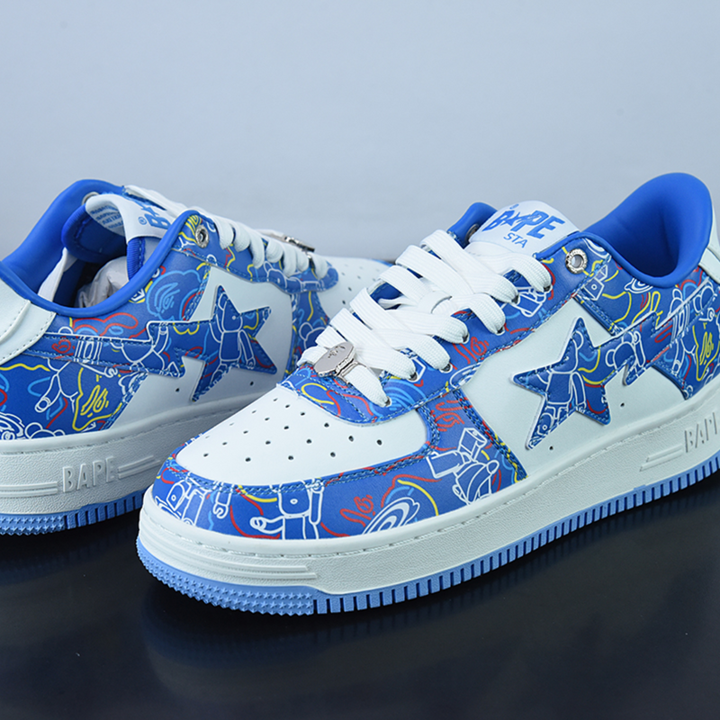 A Bathing Ape Bape Sta x AF1 "Blue Violet"