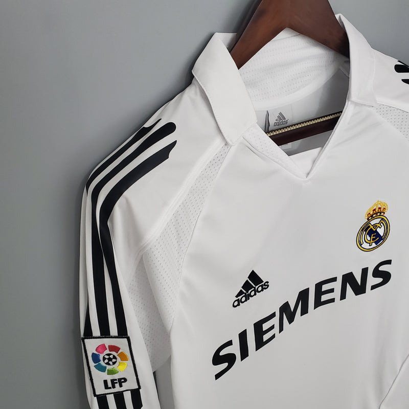 Jersey Real Madrid Titular 05/06 - Retro Manga Comprida