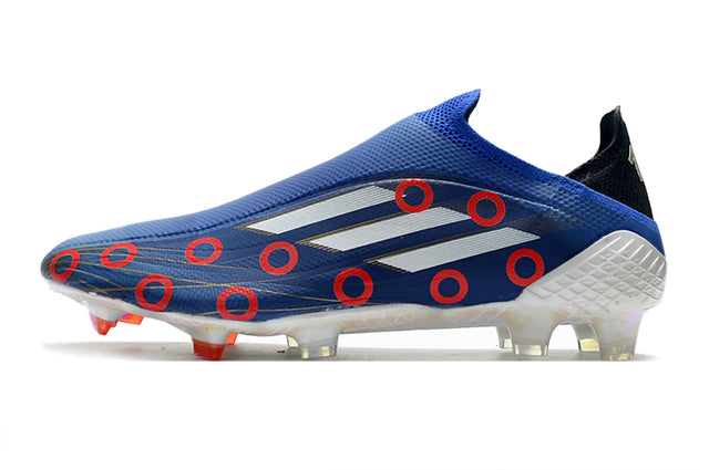 Campo X SpeedFlow FG Blue and Polka Dot Football Boots