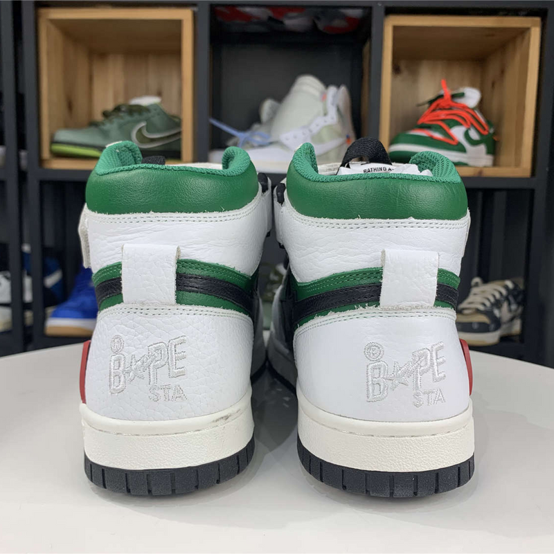 A Bathing Ape Bape SK8 "Sta White Green"