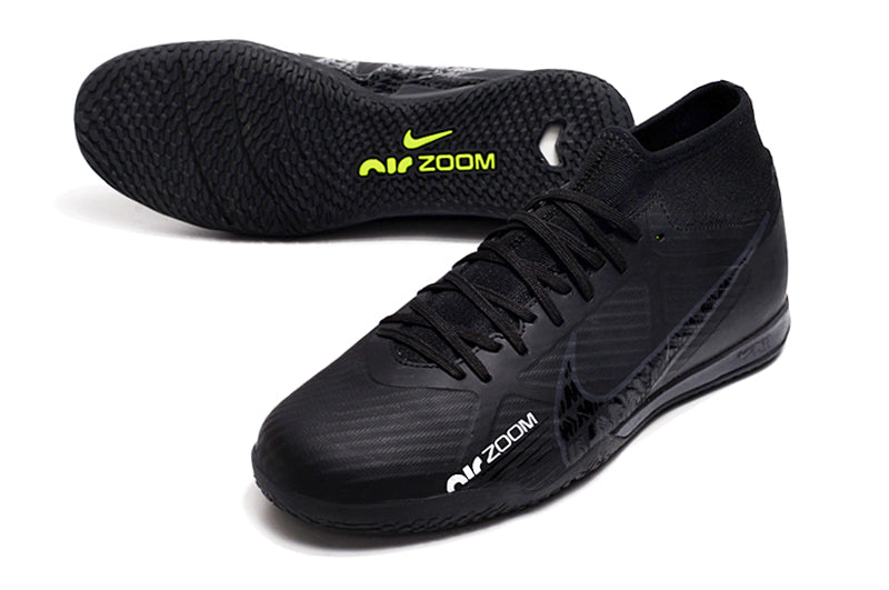 Air Zoom Superfly 9 TF Futsal Boot - All Black - High Top