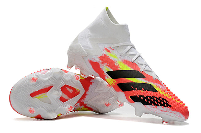 Predator Mutator .1 FG White/Red High Top Football Boots