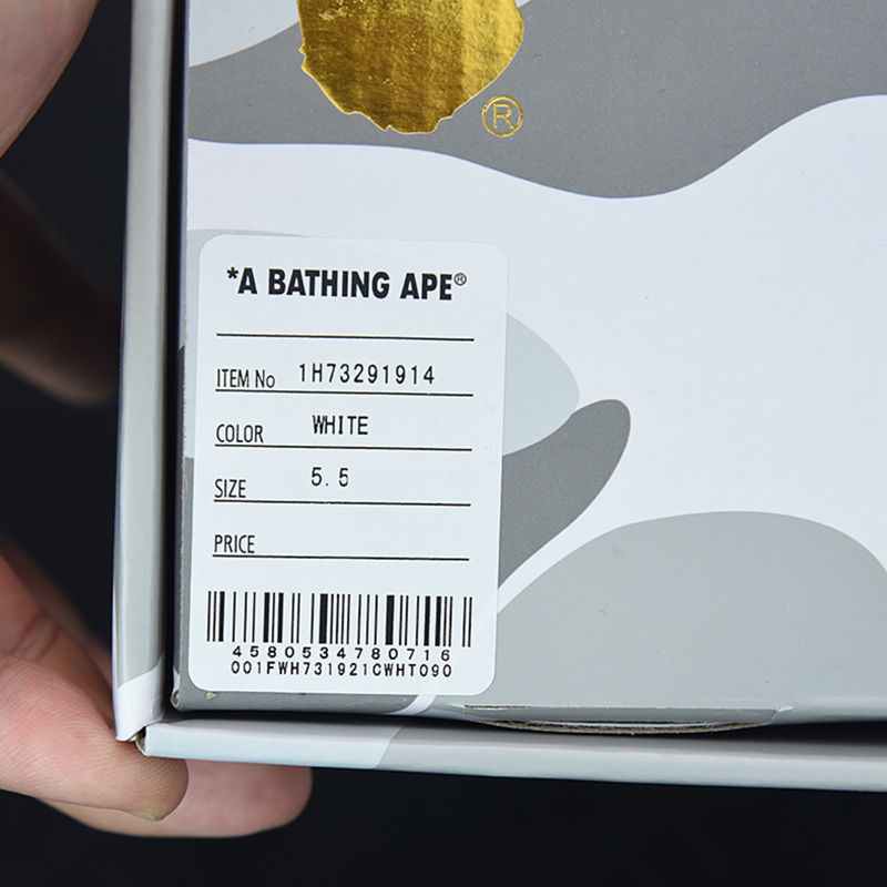 A Bathing Ape Bape "White/Grey"