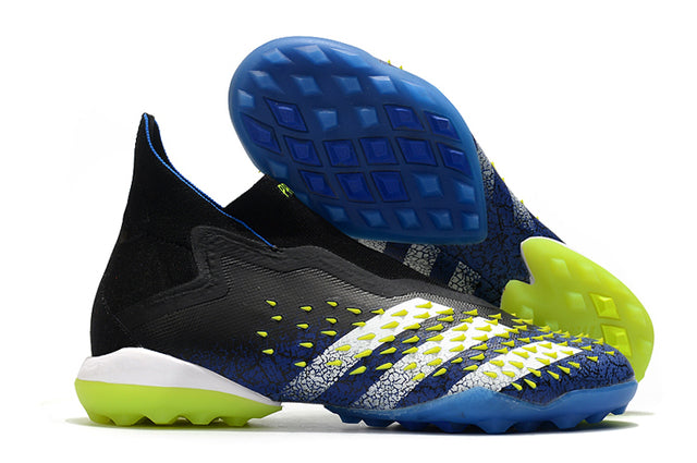 Predator Freak + FG Black/Blue High Top Soccer Cleats