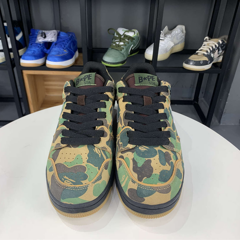 A Bathing Ape Bape SK8 Sta "ABC Camo Green"