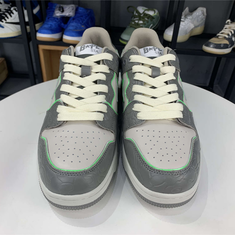 A Bathing Ape Bape SK8 Sta "Grey Green"