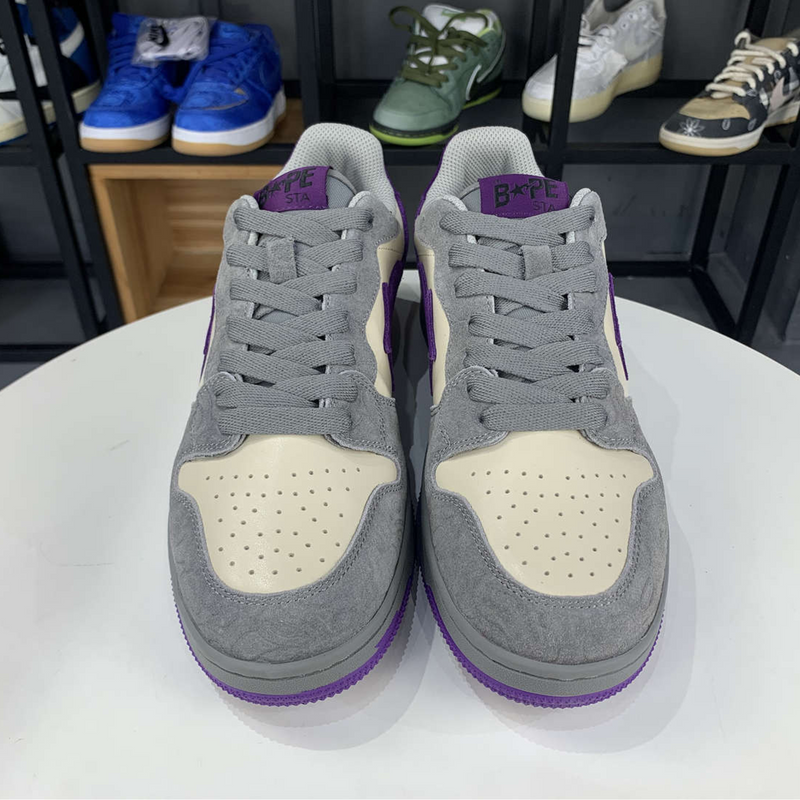 A Bathing Ape Court Sta "Mist Grey Royal Purple"