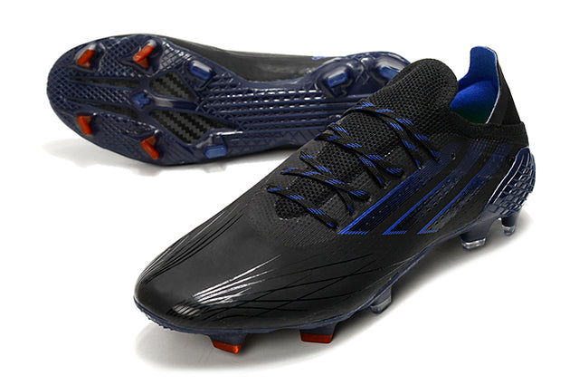 Campo X SpeedFlow FG Black and Dark Blue Football Boots