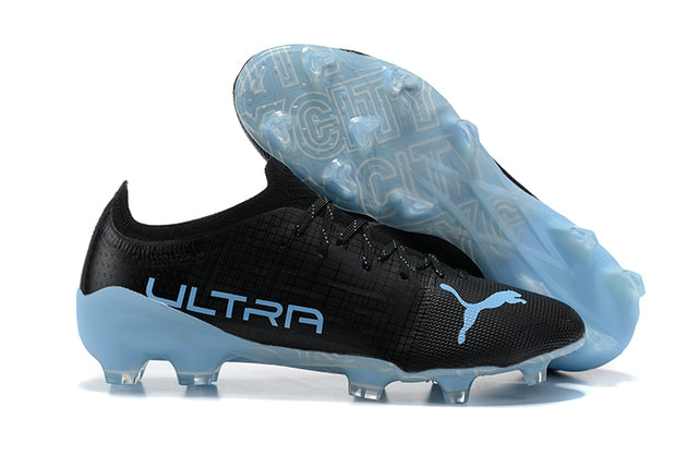 Ultra FG Black/Blue Field Football Boots