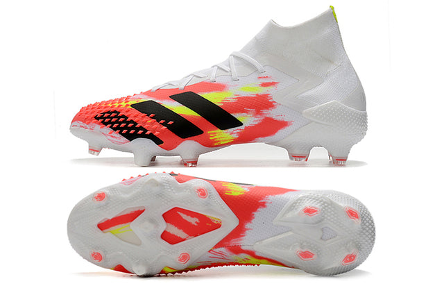 Predator Mutator .1 FG White/Red High Top Football Boots