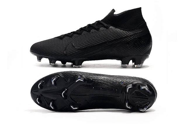 Superfly 7 Elite SE FG All-Black High-Top Football Boots