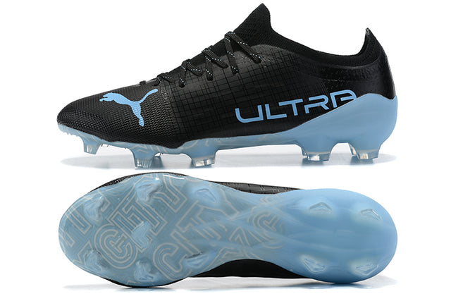 Ultra FG Black/Blue Field Football Boots