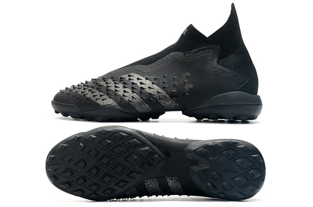 Predator Freak + FG Black High Top Soccer Cleats