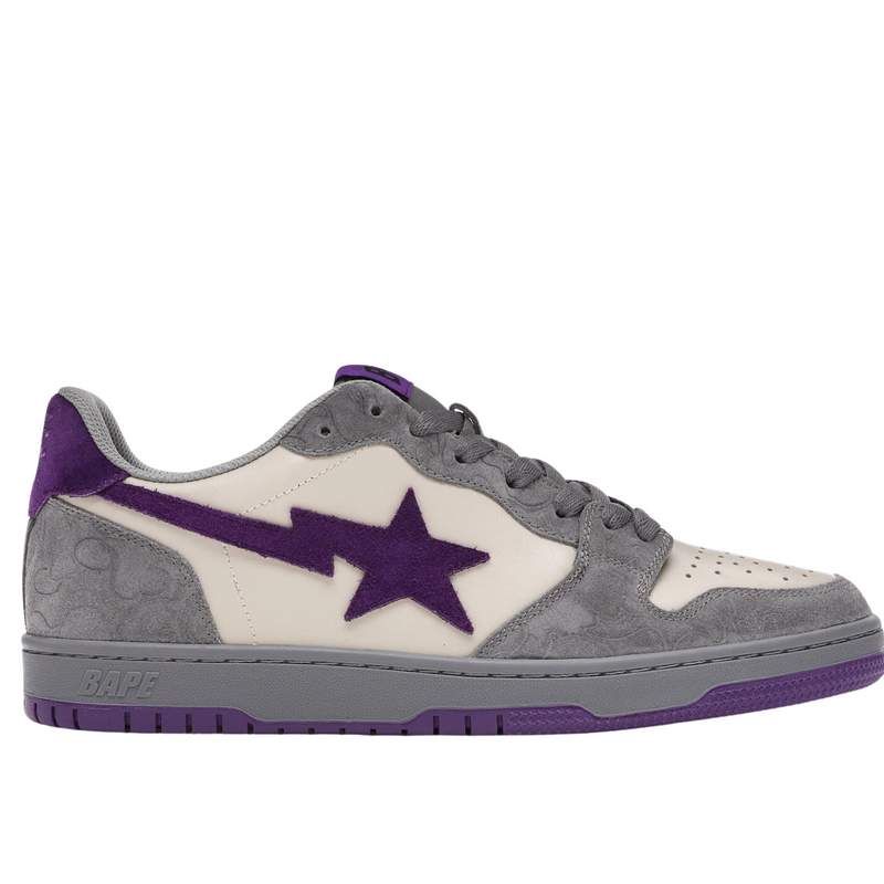 A Bathing Ape Court Sta "Mist Grey Royal Purple"