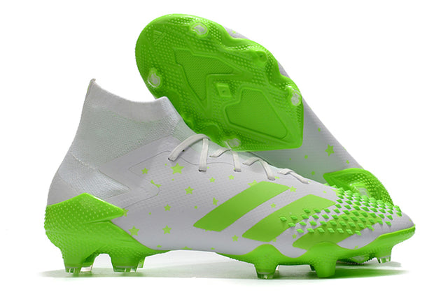 Predator Mutator .1 FG White/Green High Top Football Boots