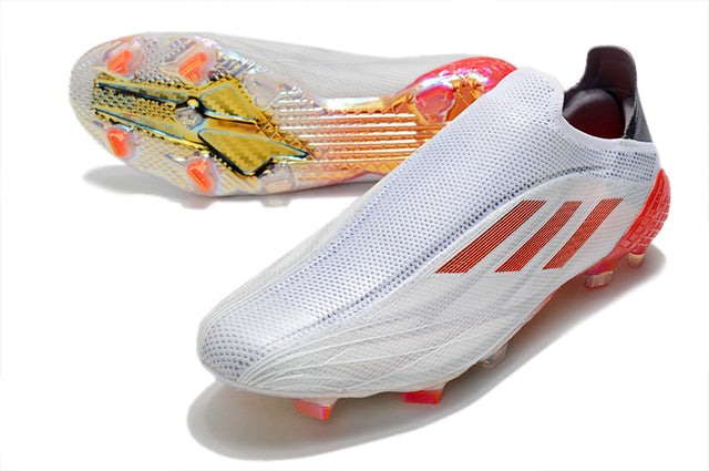 Campo X SpeedFlow FG White and Orange Football Boots