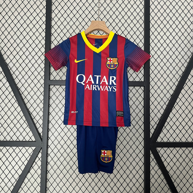 Kids Kit Barcelona home 13/14 retro