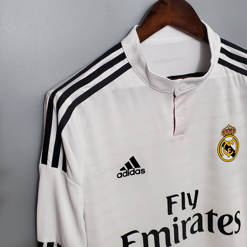 Jersey Real Madrid Titular 14/15 - Retro Manga Comprida