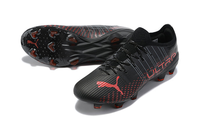 Ultra FG Black/Red Field Football Boots