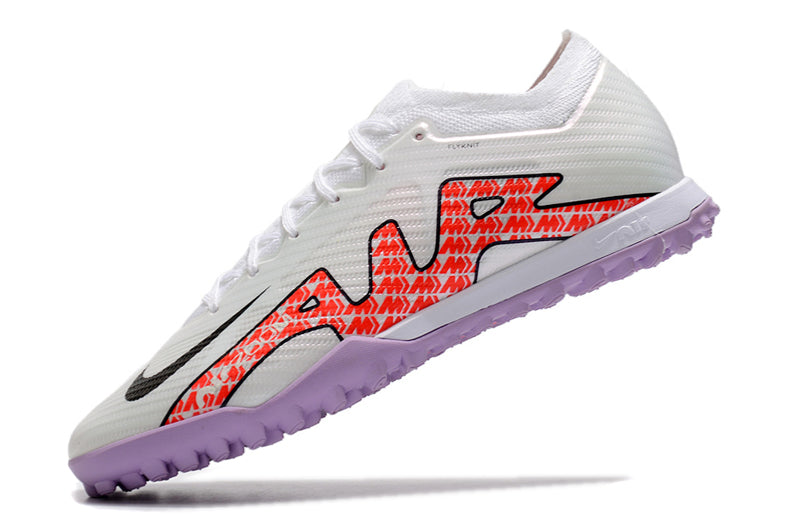 Air Zoom TF White/Purple Low Soccer Cleats