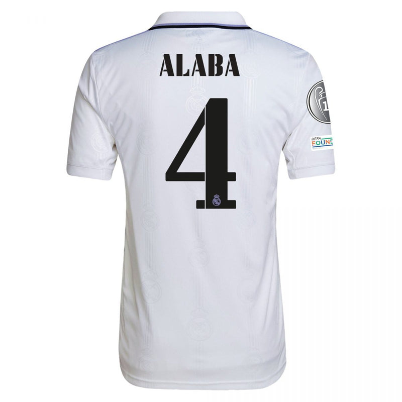 David Alaba Real Madrid 22/23 UCL I Home Jersey - Adidas