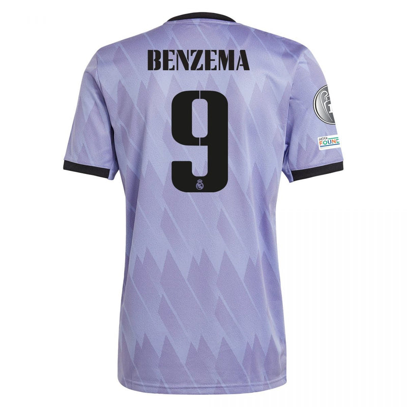 Karim Benzema Real Madrid 22/23 UCL II Away Jersey - Adidas