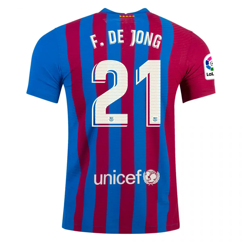 Frenkie de Jong Barcelona 21/22 Player [Slim Fit] I Home Jersey - Nike