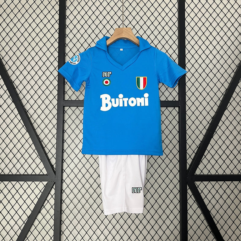 Kids Kit Napoli home 87/88 retro