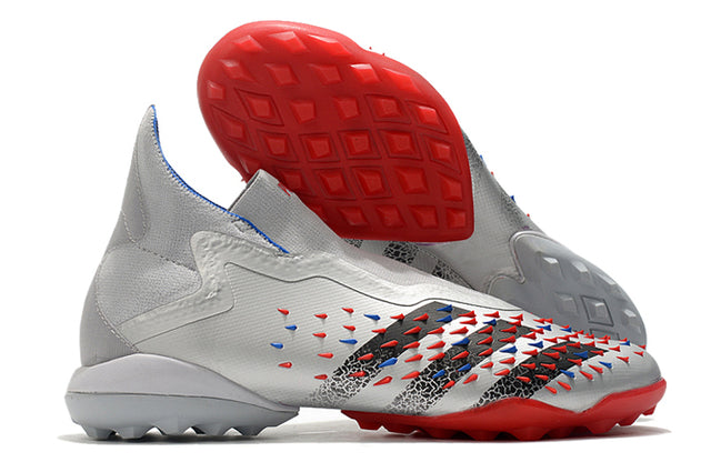 Predator Freak + FG Gray High Top Soccer Cleats