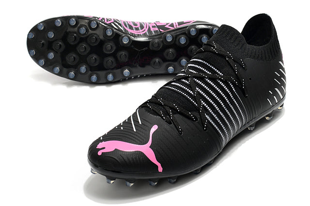 Society Future Z FG Black/Pink Football Boots - Low