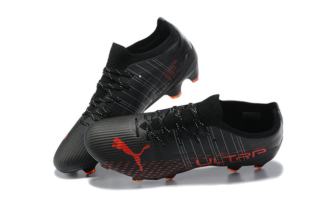 Ultra FG Black/Red Field Football Boots