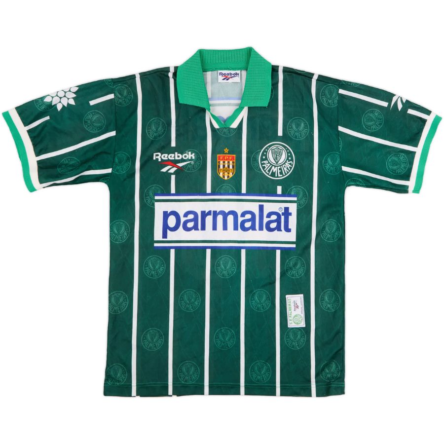BRINDE-2024-10-10T151928.609 Palmeiras Home Retro Jersey 1996/97 - Image 1
