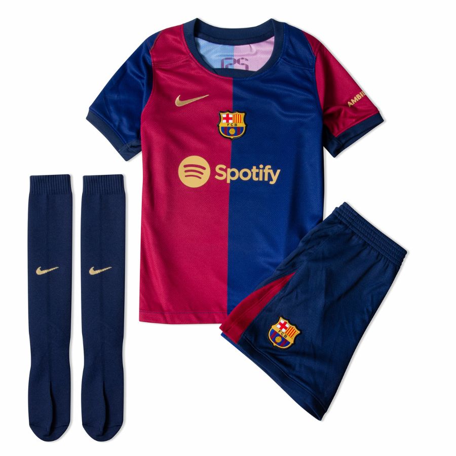BRINDE-2024-11-23T210921.230 Kids KIT Barcelona Home Jersey 2024/25 - Image 1