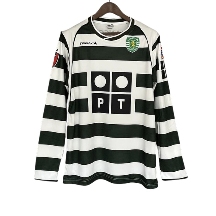 BRINDE-2024-11-25T132250.350 Sporting Home Long Sleeve Retro Jersey 2002/03 - Image 1