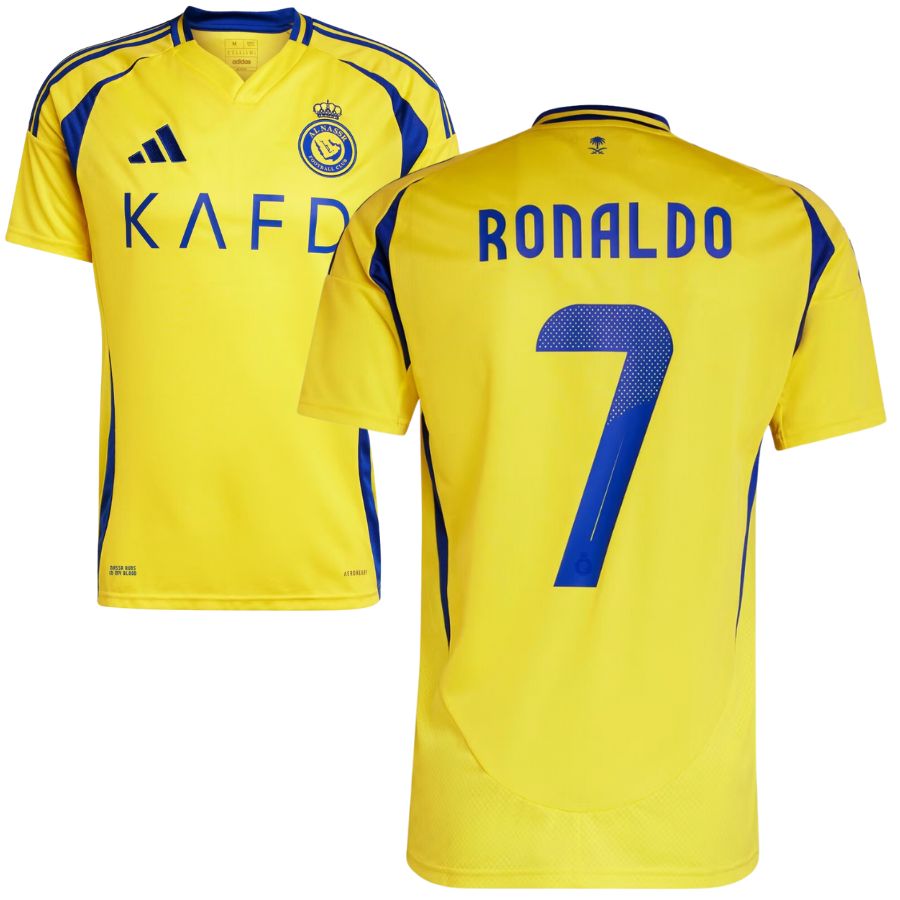 BRINDE-2025-01-09T161413.729 Al-Nassr Cristiano Ronaldo 7 Home Fan Jersey 2024/25 - Image 1