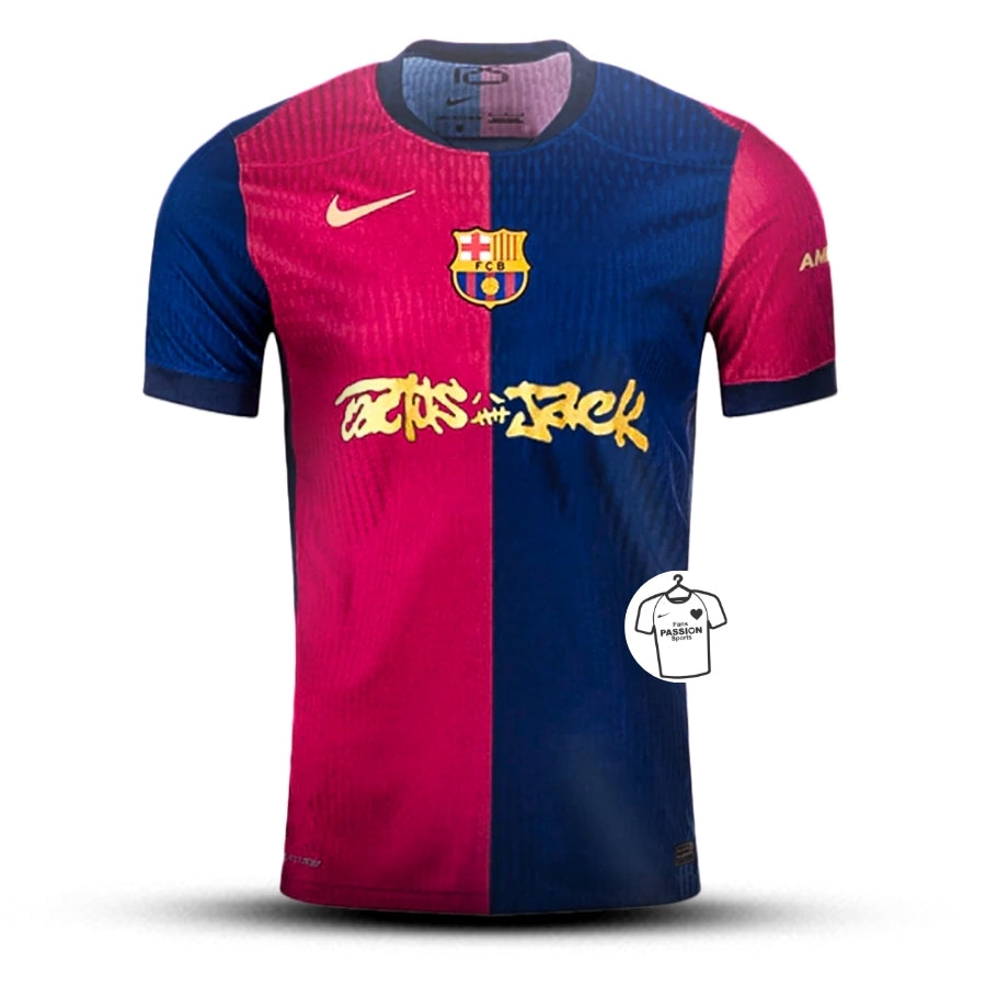 BRINDE-2025-05-07T144226.064 Barcelona Travis Scott Home Fan Jersey 2025/26 Spotify and FC Barcelona Collab With Travis Scott on a Special Cactus Jack - Image 1