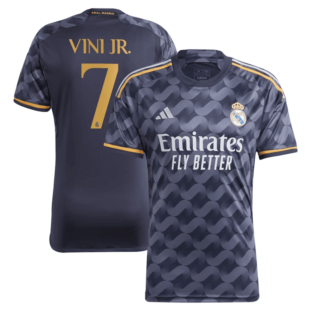 CopiadeSEUNOME_81 Vini Jr. 7 Real Madrid 2023/24 Away Jersey - Image 1