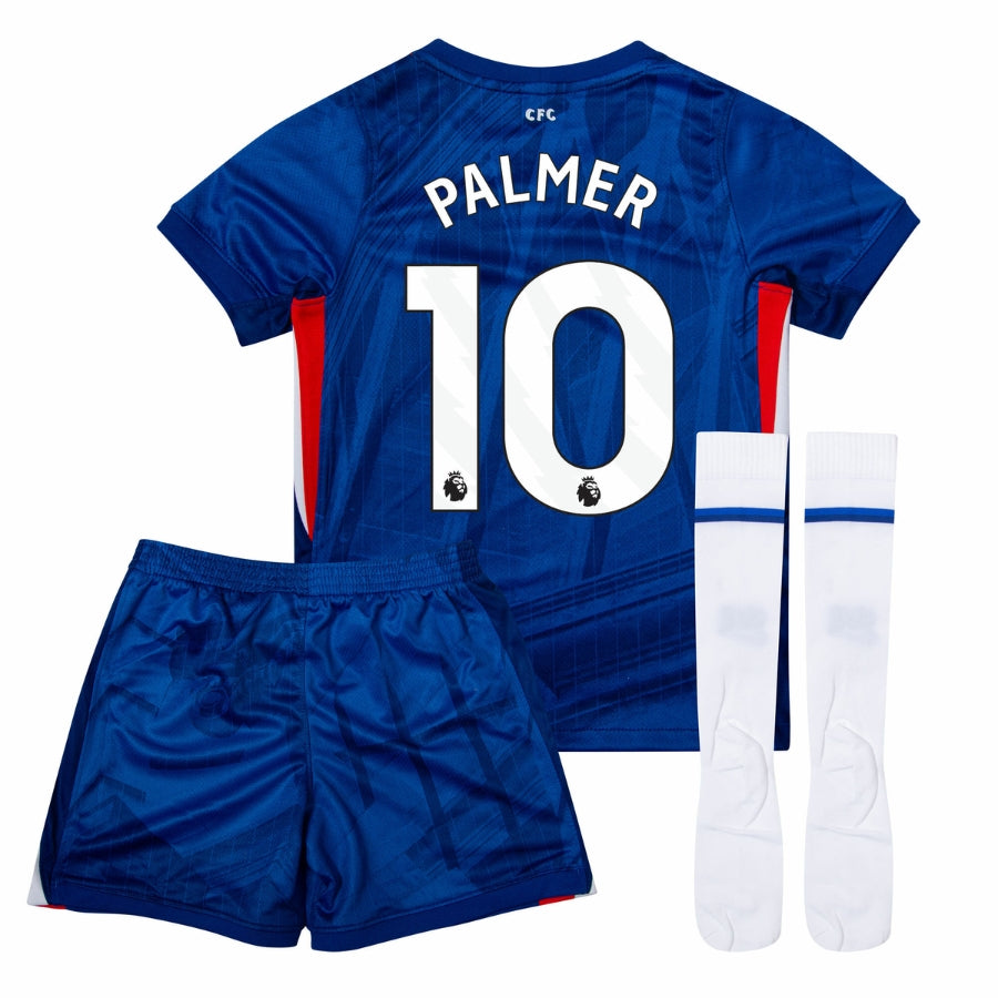 Textodoseuparagrafo-2025-06-06T230116.337 Kids Kit Chelsea Palmer 10 Home Fan Jersey 2025/26 - Image 1