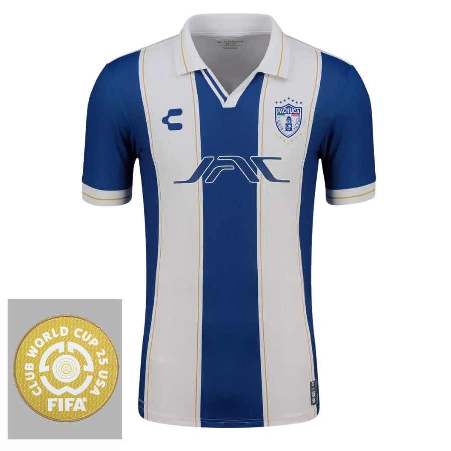 Textodoseuparagrafo-2025-06-17T012021.954 Pachuca Home Fan Jersey 2025/26 Patch Club World Cup - Image 1