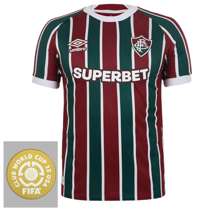Textodoseuparagrafo-2025-06-17T013226.035 Fluminense Home Fan Jersey 2025/26 Patch Club World Cup - Image 1
