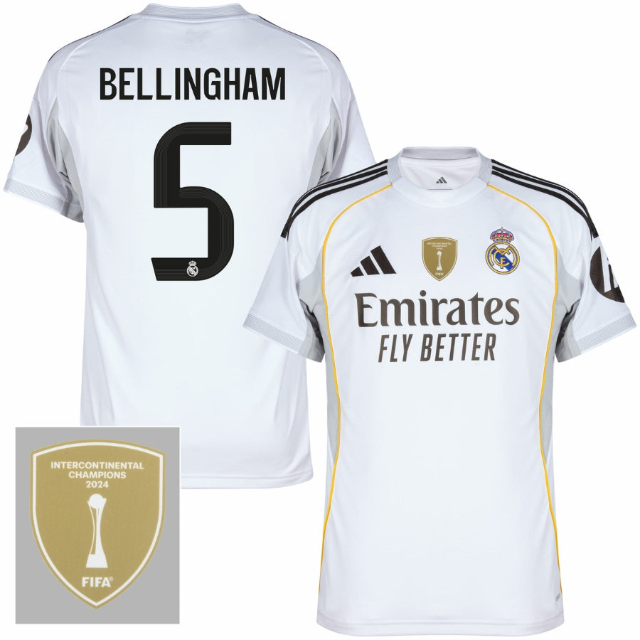 Textodoseuparagrafo-2025-06-27T194347.520 Real Madrid Home Bellingham 5 Fan Jersey 2025/26 FIFA Intercontinental Patch - Image 1