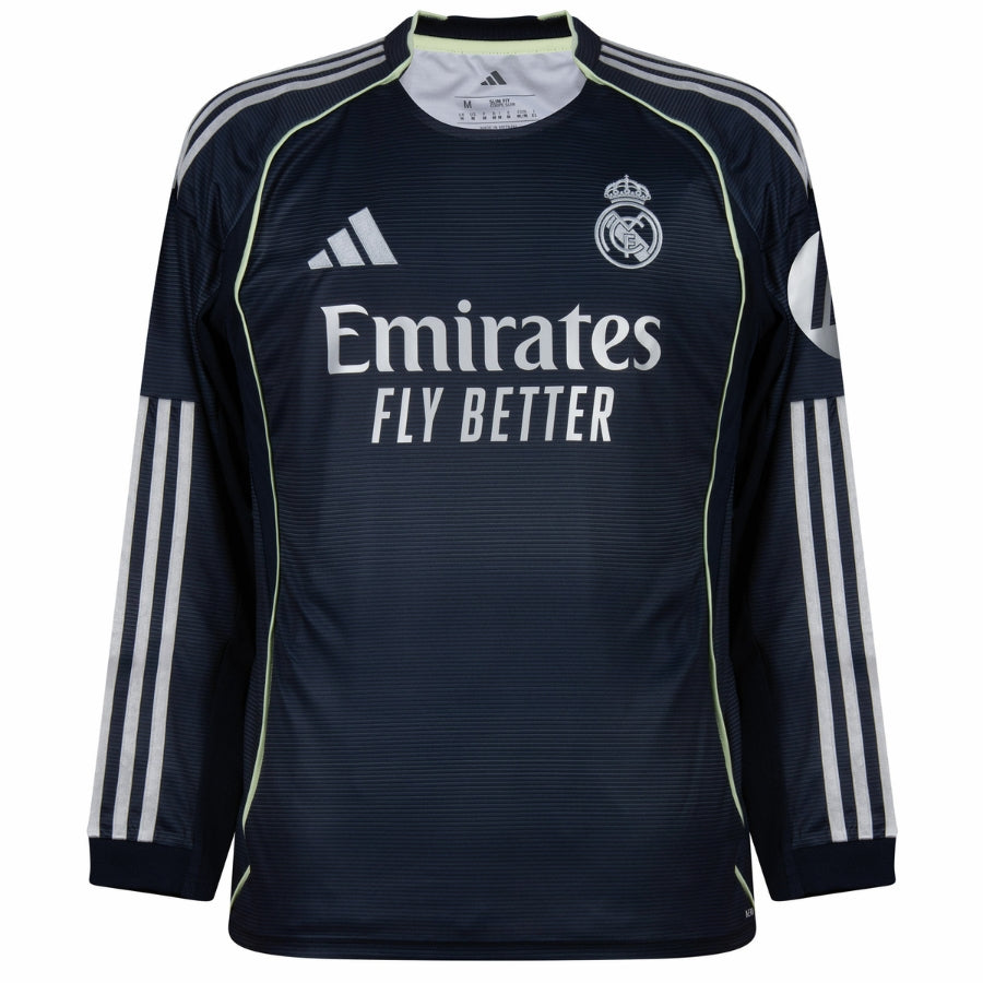 Textodoseuparagrafo-2025-07-24T210441.391 Real Madrid Away Long Sleeve Fan Jersey 2025/26 - Image 1