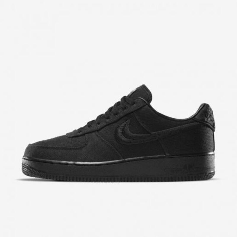 14122020203542745 Stussy x Nike Air Force 1 Triple Black - Image 1