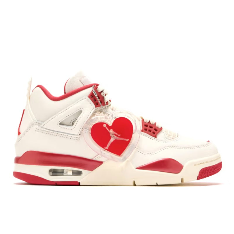 Design_sem_nome_11zon_d6fd6bc7-a7b7-4867-8b9c-abd0ff05b436 Air Jordan 4 Valentine's Day Pale Ivory Sierra Red (2026) - Image 1